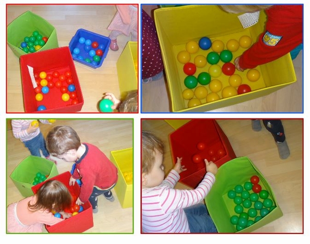Sortieren pädagogische für Kleinkinder passende Farbe Vorschule Kind Spielzeug 
